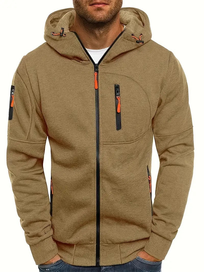FITTED POCKET HOODIE FOR MEN