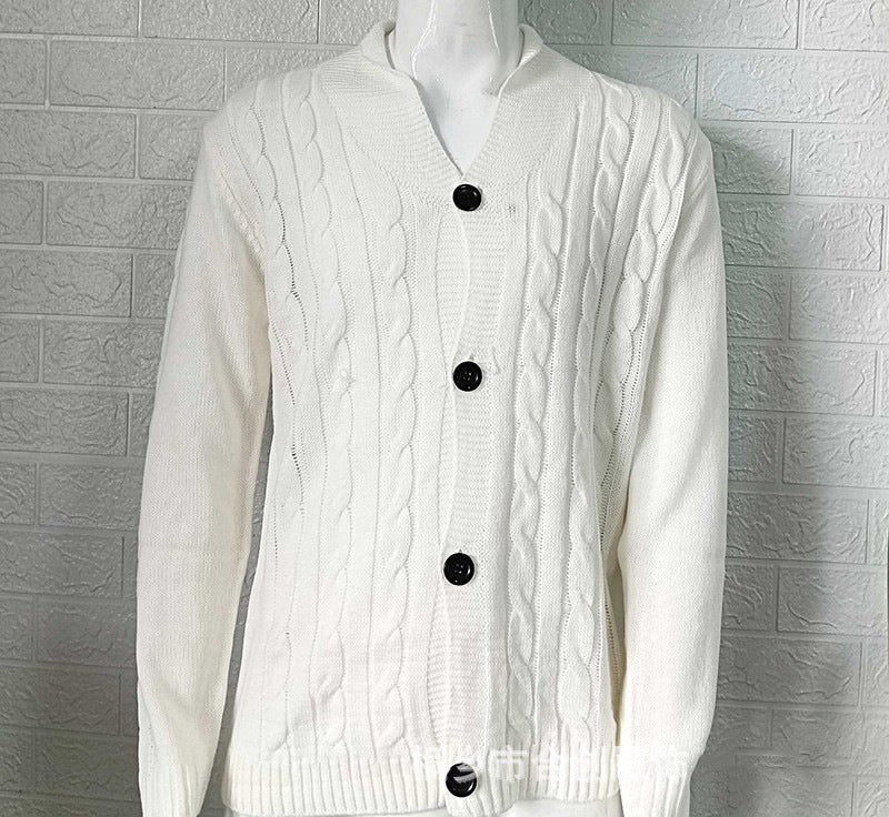 TEXTURED KNIT CARDIGAN FOR MEN