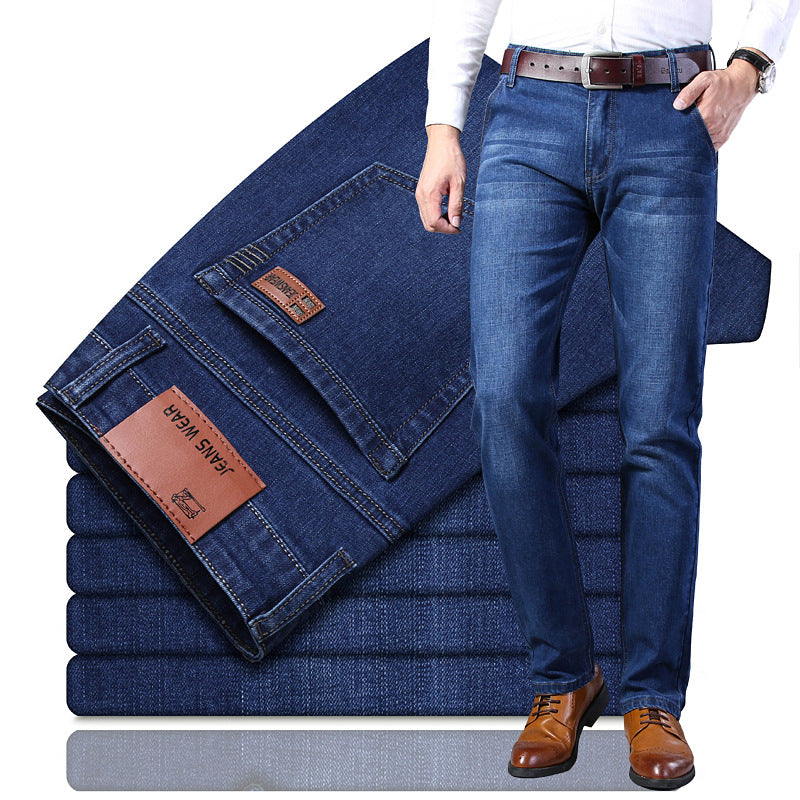 WASHED DENIM JEANS FOR MEN