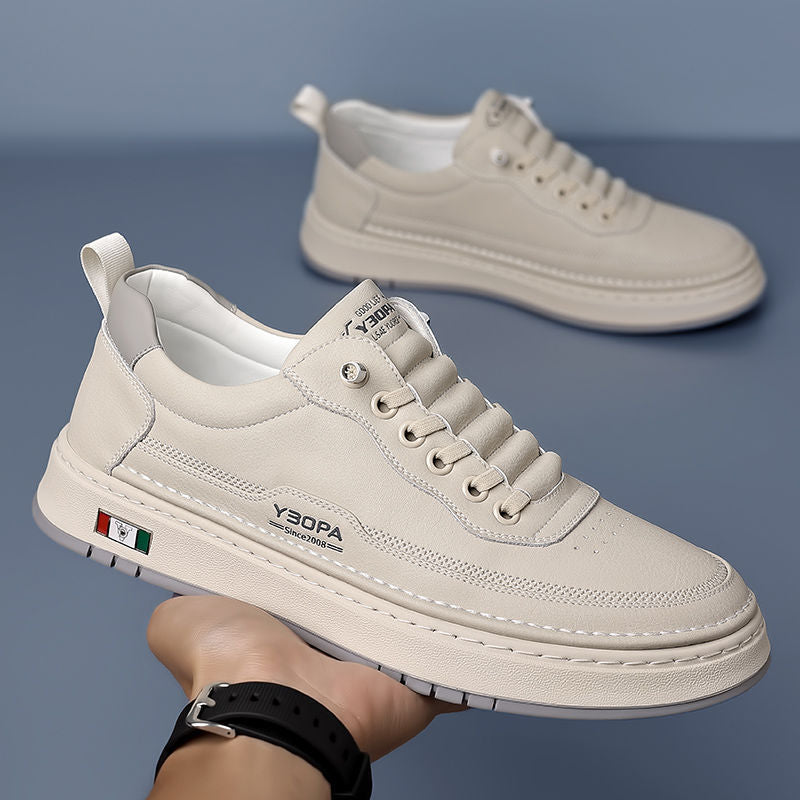 LEATHER CUSHIONED SNEAKERS FOR MEN