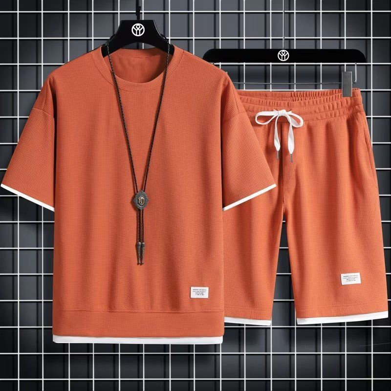 WAFFLE KNIT SET FOR MEN