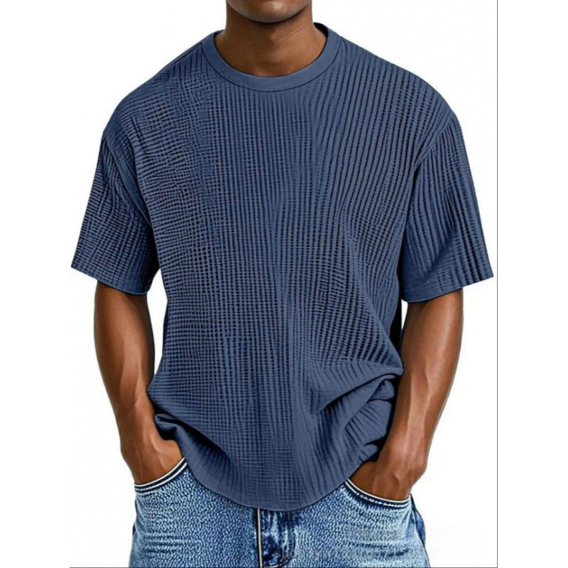WAFFLE KNIT TEE FOR MEN
