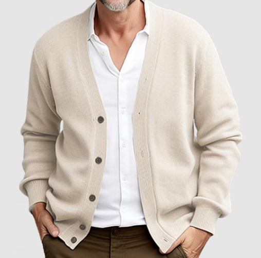 KNIT MANDARIN COLLAR BLAZER FOR MEN