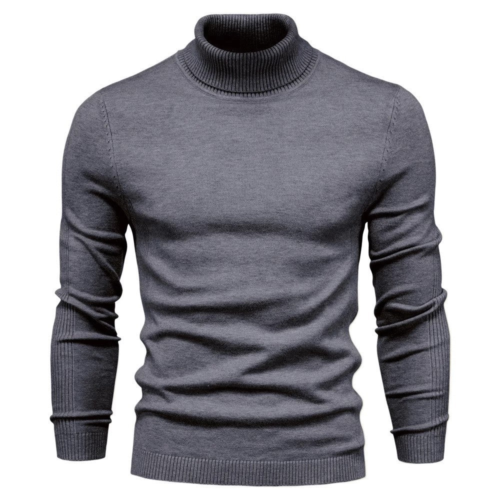 HIGH NECK KNIT SWEATER FOR MEN