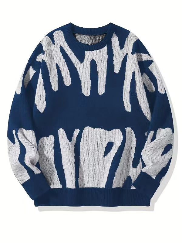 LETTER KNIT SWEATER FOR MEN