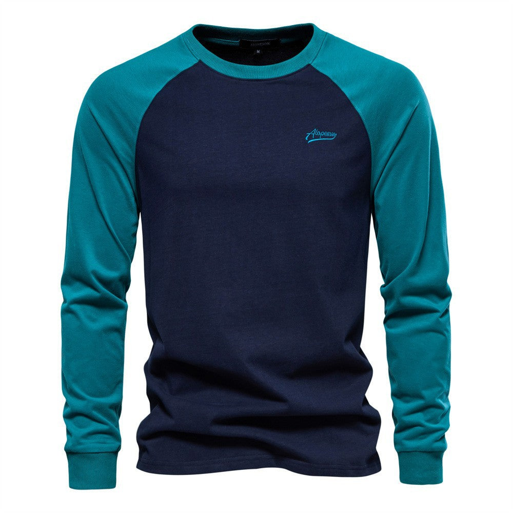 CONTRAST RAGLAN SHIRT FOR MEN