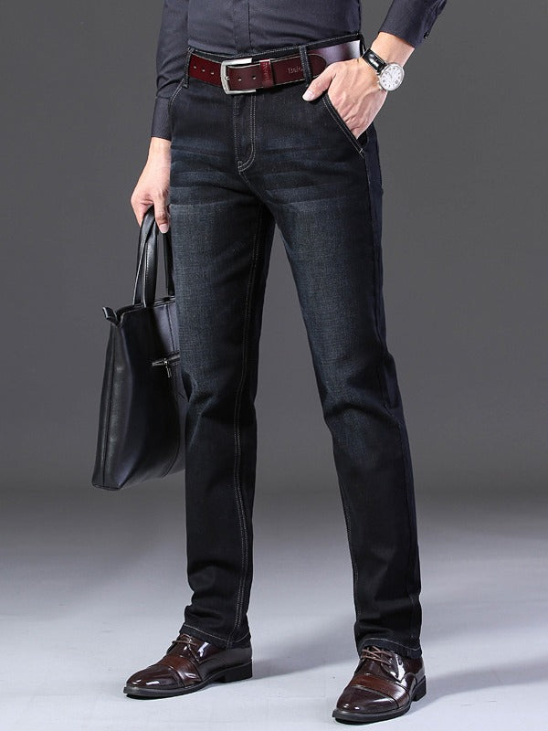 WASHED DENIM JEANS FOR MEN