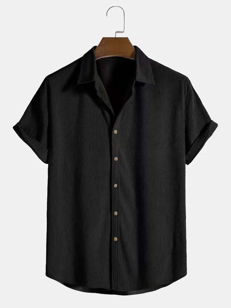 SHORT SLEEVE CUBAN SHIRT FOR MEN