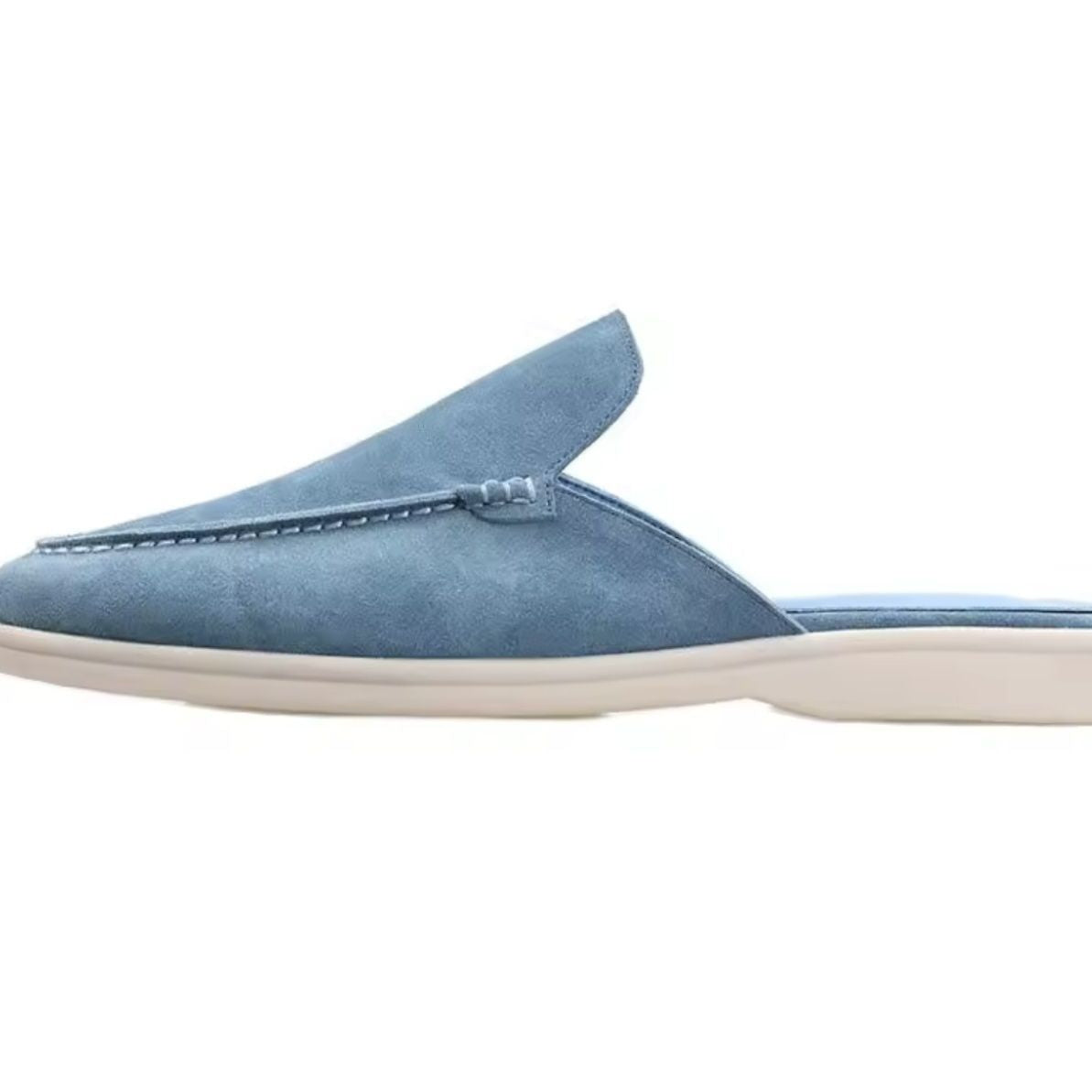OPEN-BACK SUEDE MULES FOR MEN