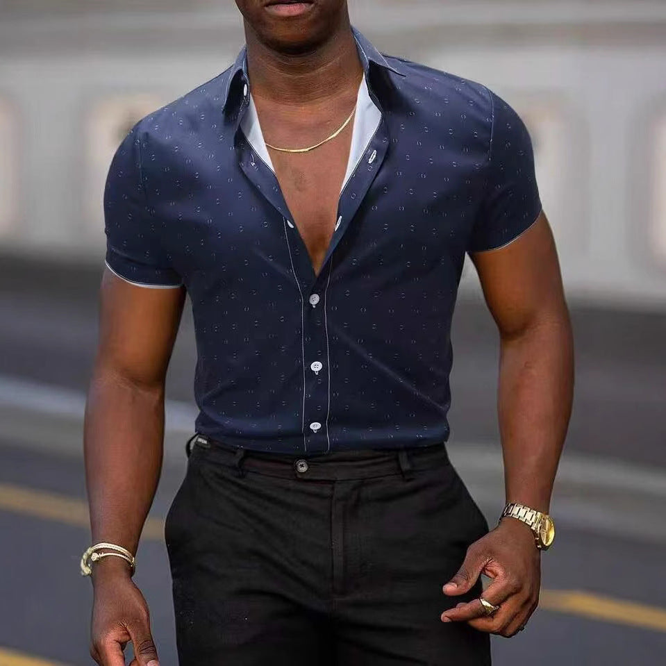 PRINTED BUTTON SHIRT FOR MEN