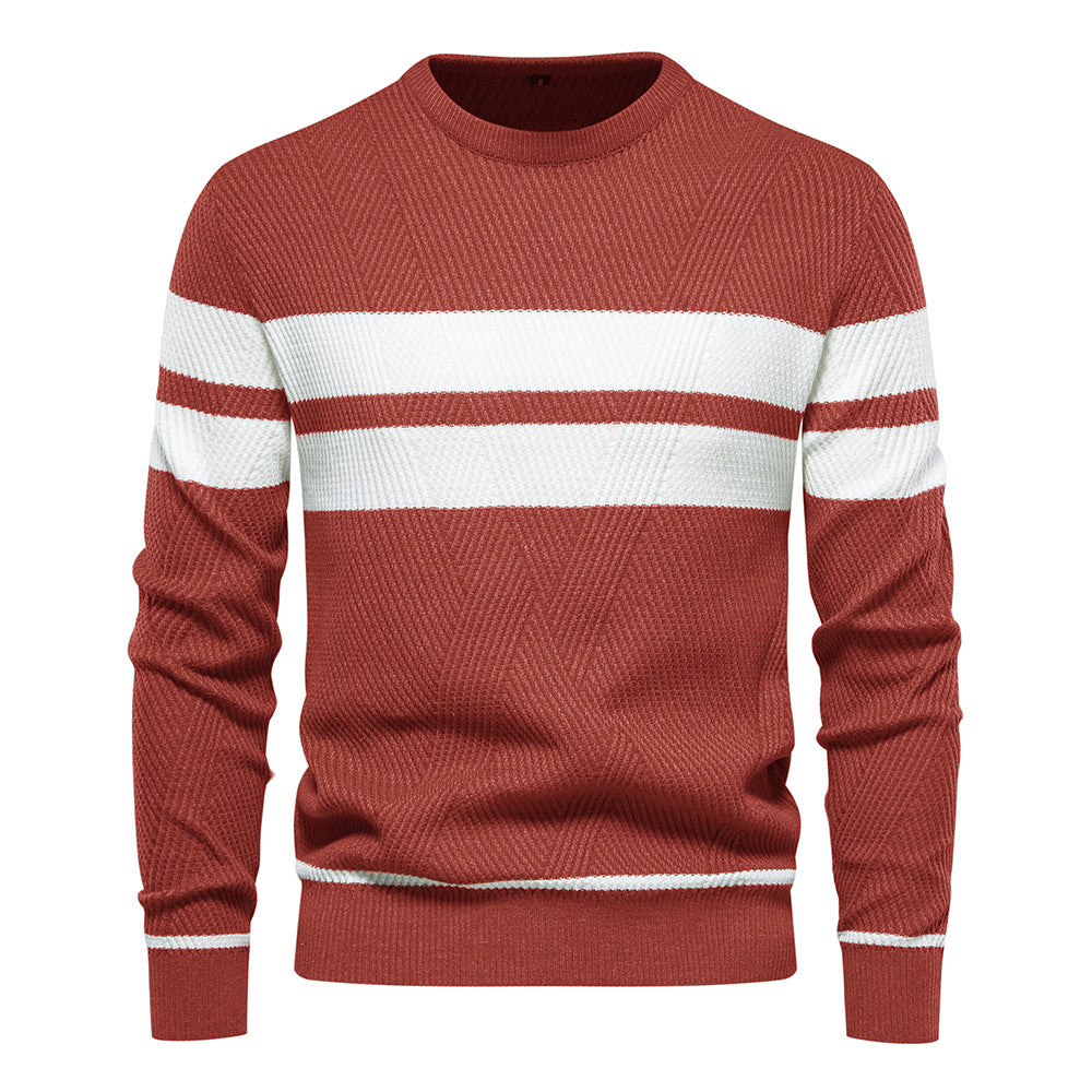 STRIPED NYLON SWEATER FOR MEN