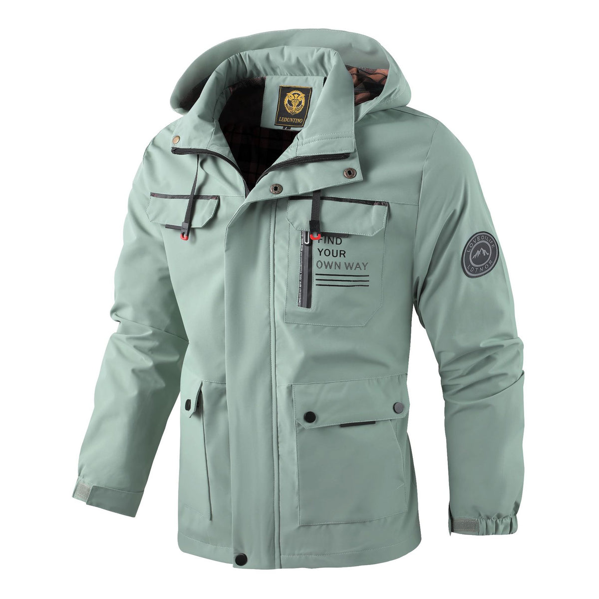FLARED HOODED JACKET FOR MEN