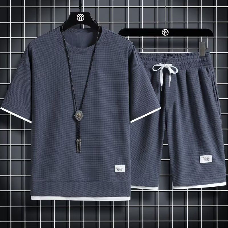 WAFFLE KNIT SET FOR MEN