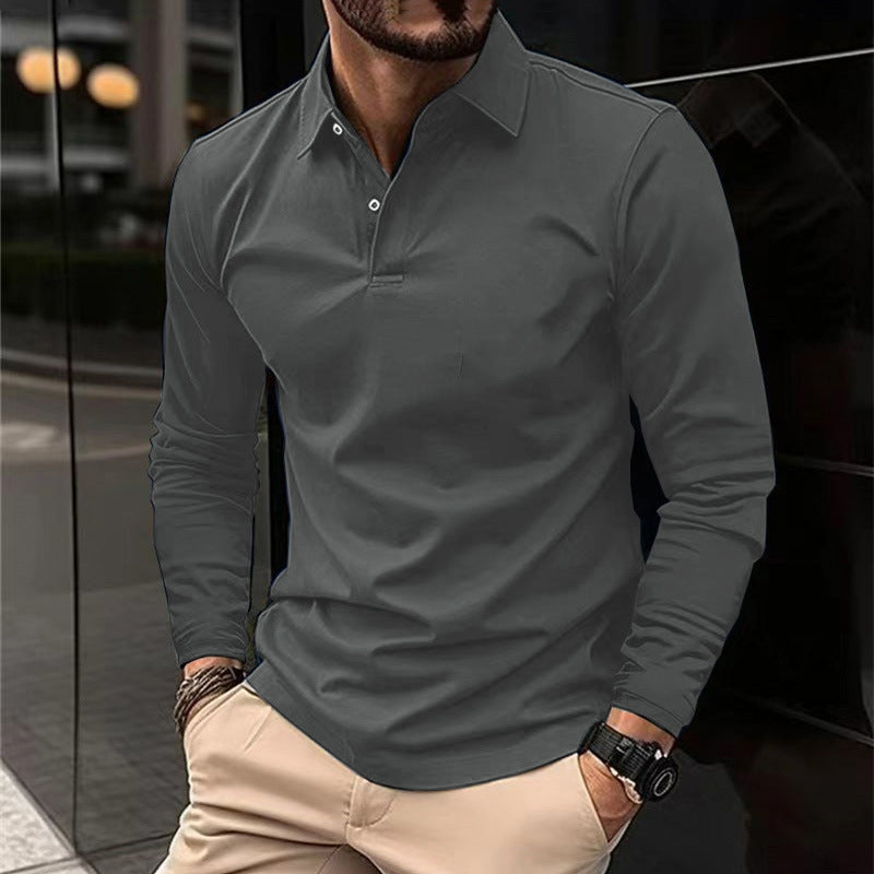 STRETCH LONG SLEEVE T-SHIRT FOR MEN
