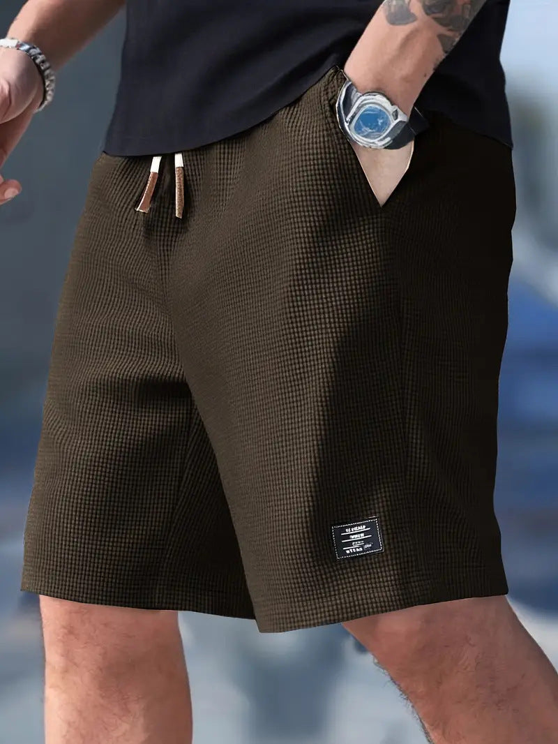 WAFFLE BERMUDA SHORTS FOR MEN