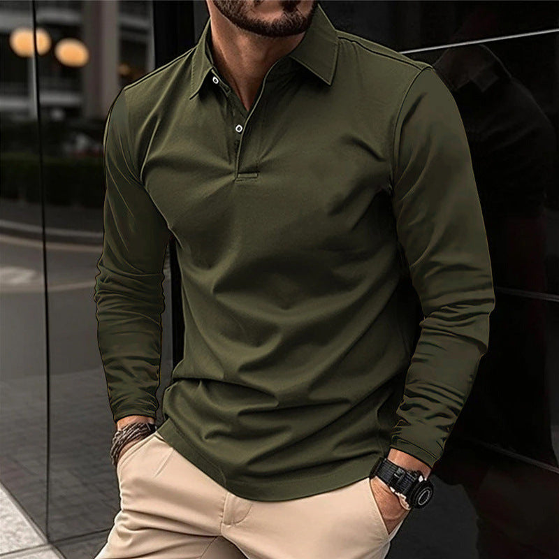 STRETCH LONG SLEEVE T-SHIRT FOR MEN