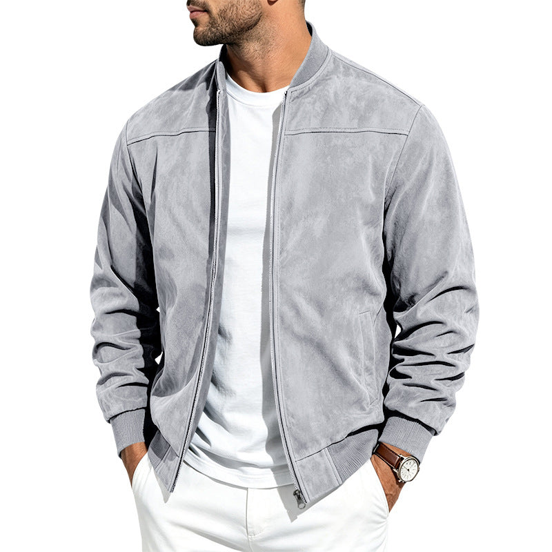 SUEDE BOMBER JACKET FOR MEN