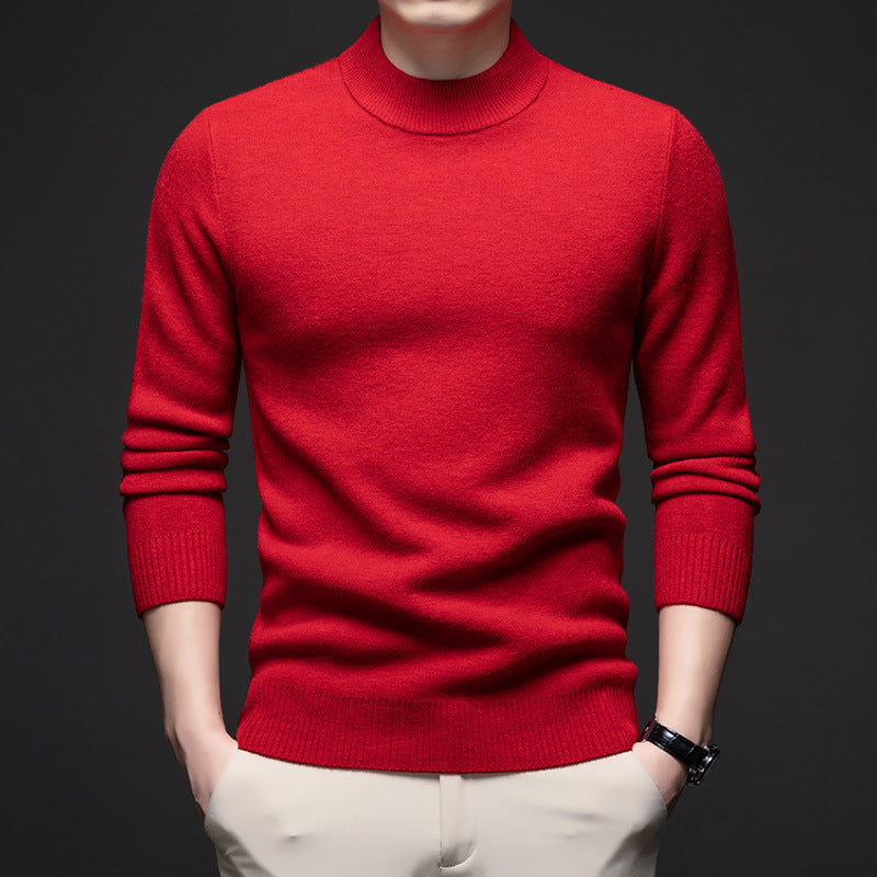 RIBBED HIGH NECK SWEATER FOR MEN