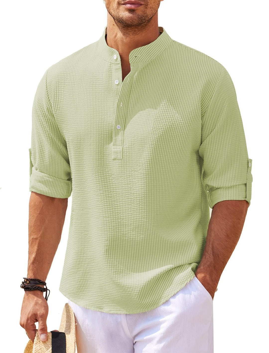 CURVED HEM SHIRT FOR MEN