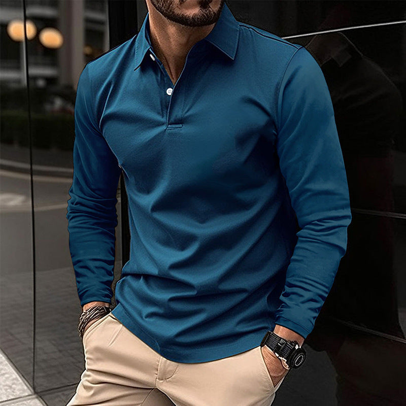 STRETCH LONG SLEEVE T-SHIRT FOR MEN