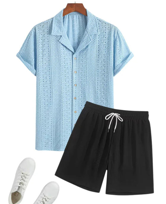 JACQUARD SHORT SET FOR MEN