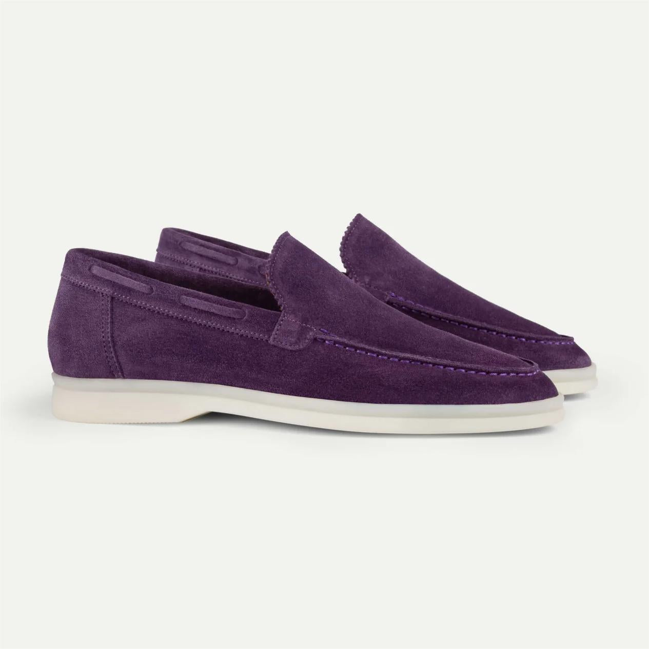 CALF SUEDE LOAFERS FOR MEN