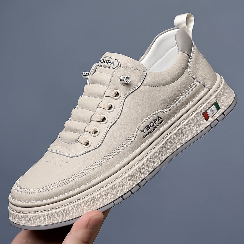 LEATHER CUSHIONED SNEAKERS FOR MEN