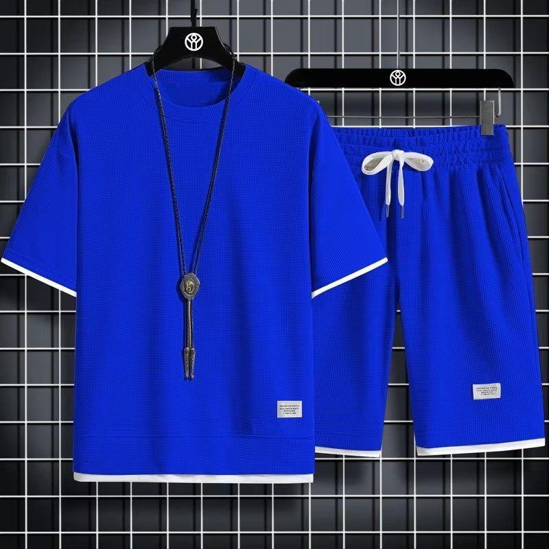 WAFFLE KNIT SET FOR MEN