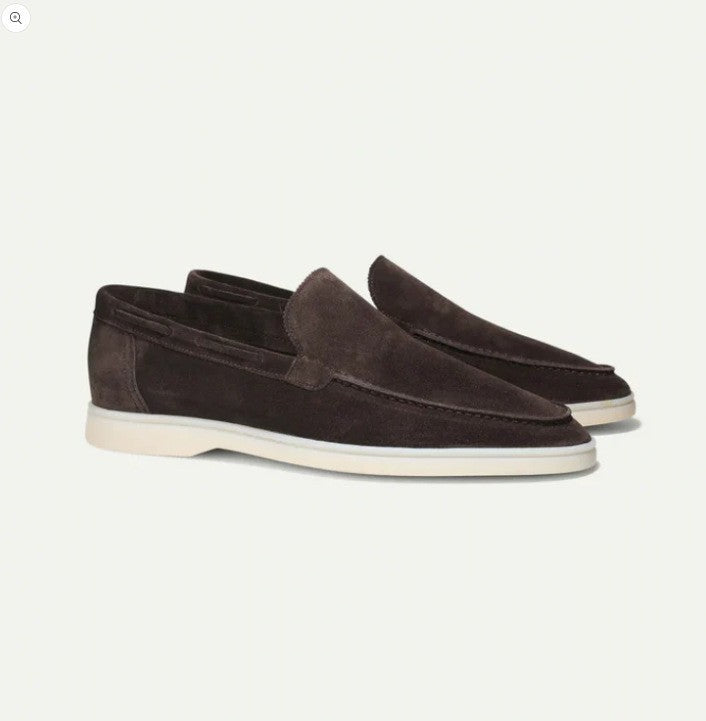 CALF SUEDE LOAFERS FOR MEN