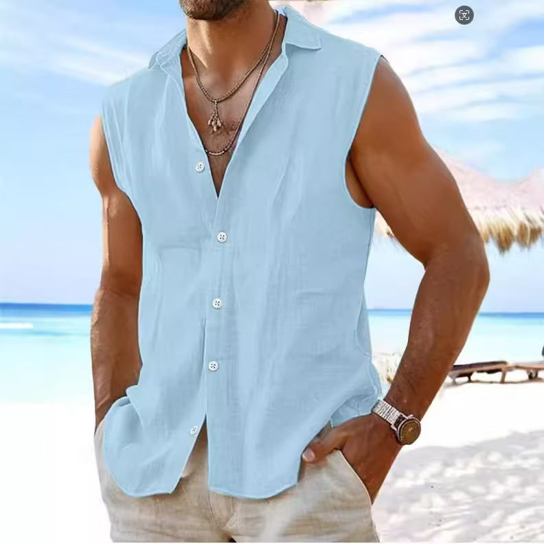 SLEEVELESS SHIRT FOR MEN