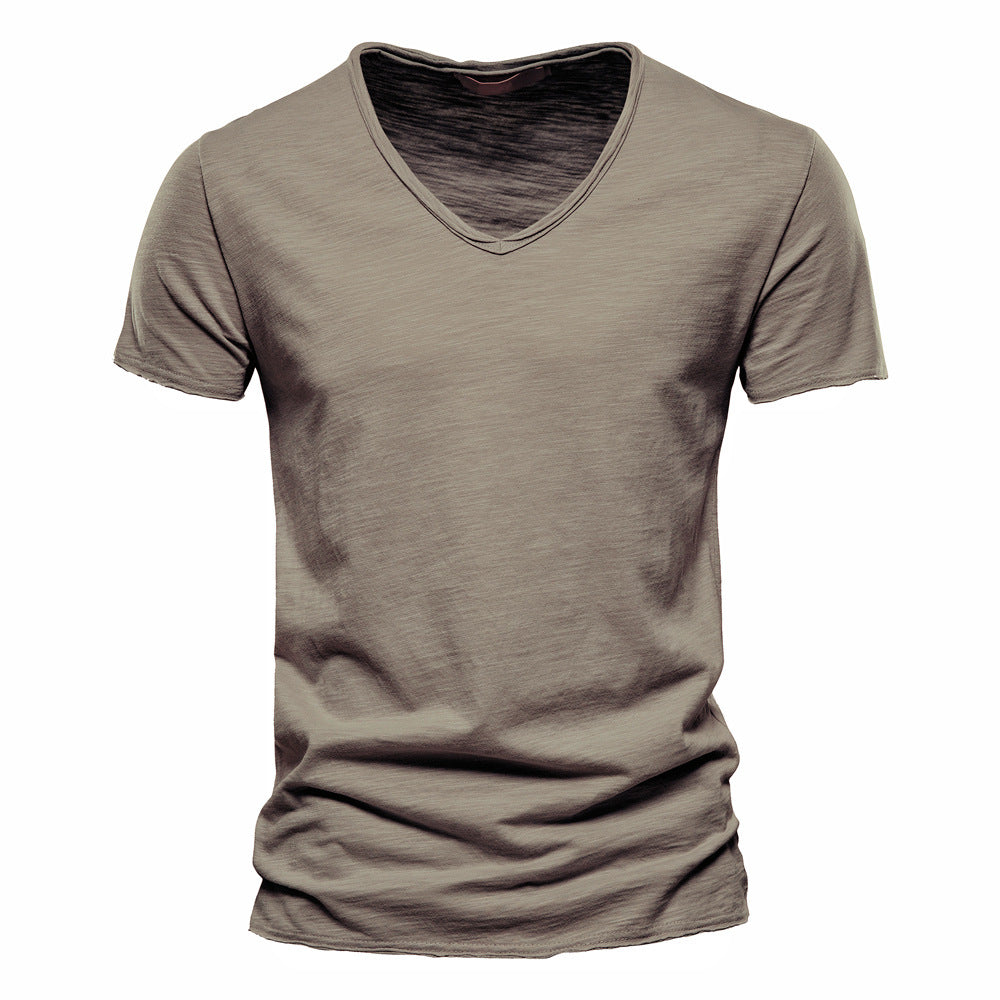 RIBBED SUMMER T-SHIRT FOR MEN
