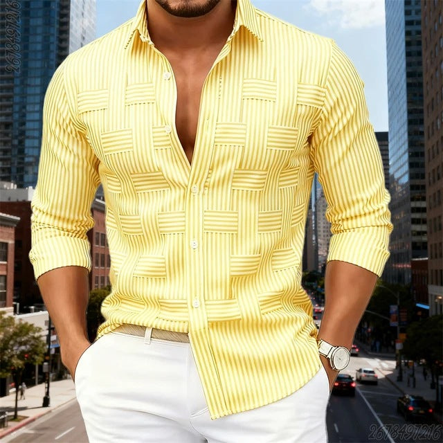 VINTAGE STRIPED SHIRT FOR MEN