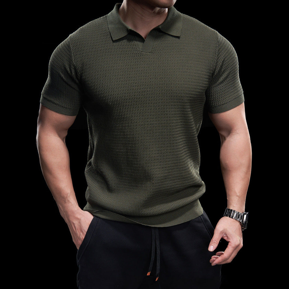 ZIP COLLAR SHIRT FOR MEN