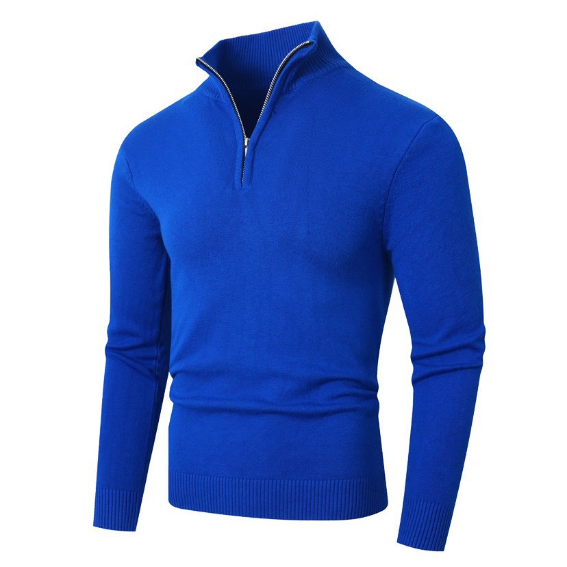 HALF ZIP KNIT SWEATER FOR MEN