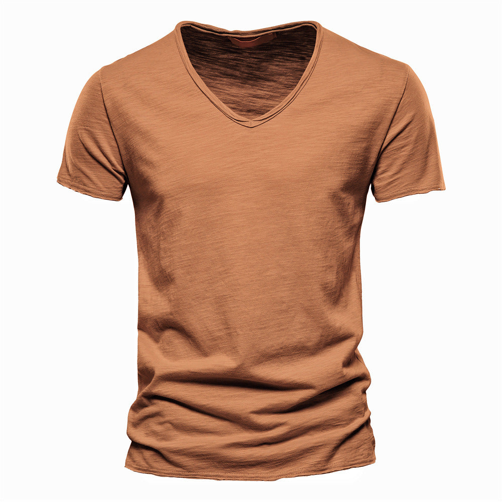 RIBBED SUMMER T-SHIRT FOR MEN