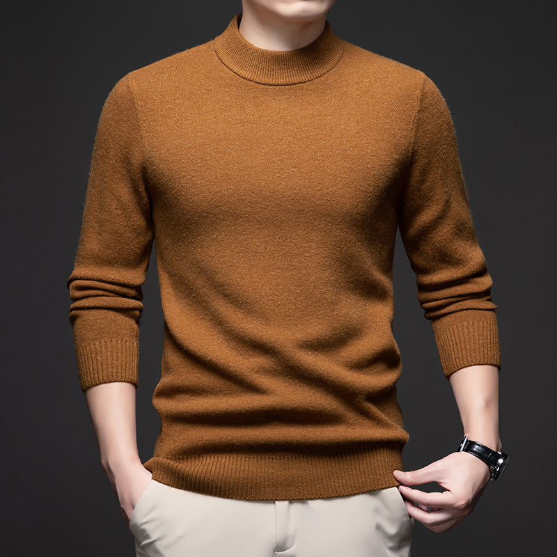 HIGH NECK KNIT PULLOVER FOR MEN