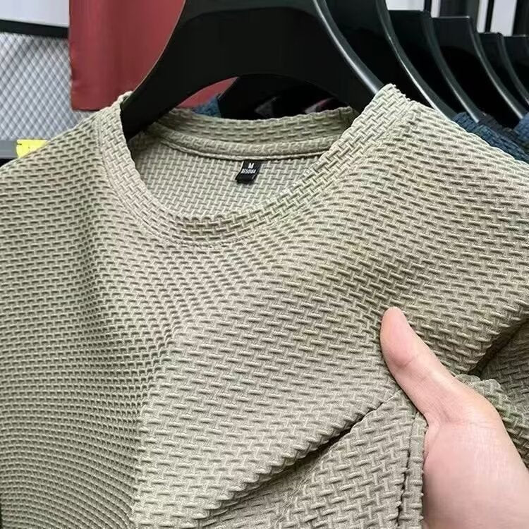 STRETCH KNIT T-SHIRT FOR MEN
