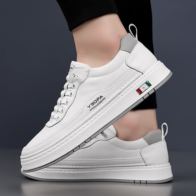 LEATHER CUSHIONED SNEAKERS FOR MEN