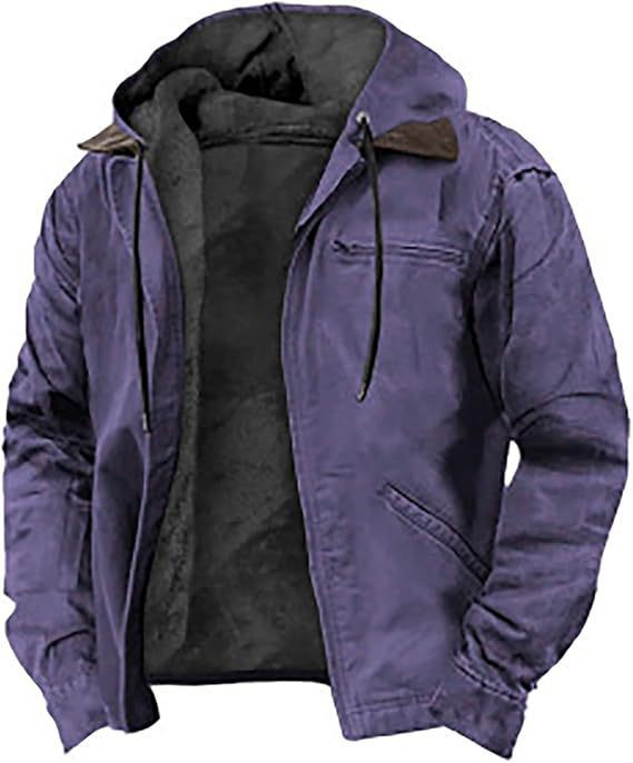VINTAGE HOODED JACKET FOR MEN