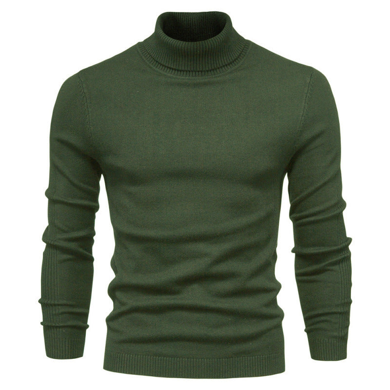 HIGH NECK KNIT SWEATER FOR MEN