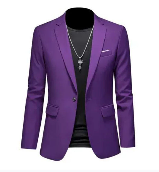 SKINNY LAPEL BLAZER FOR MEN