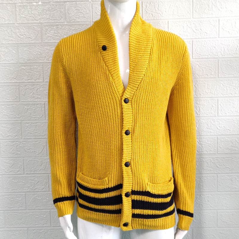 CHUNKY KNIT CARDIGAN FOR MEN