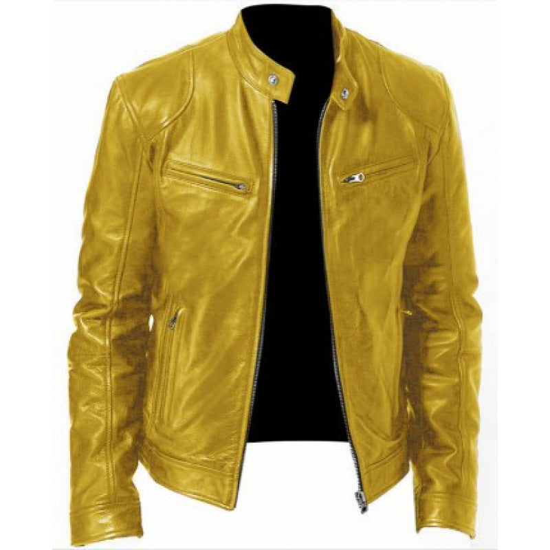 SLIM BIKER JACKET FOR MEN