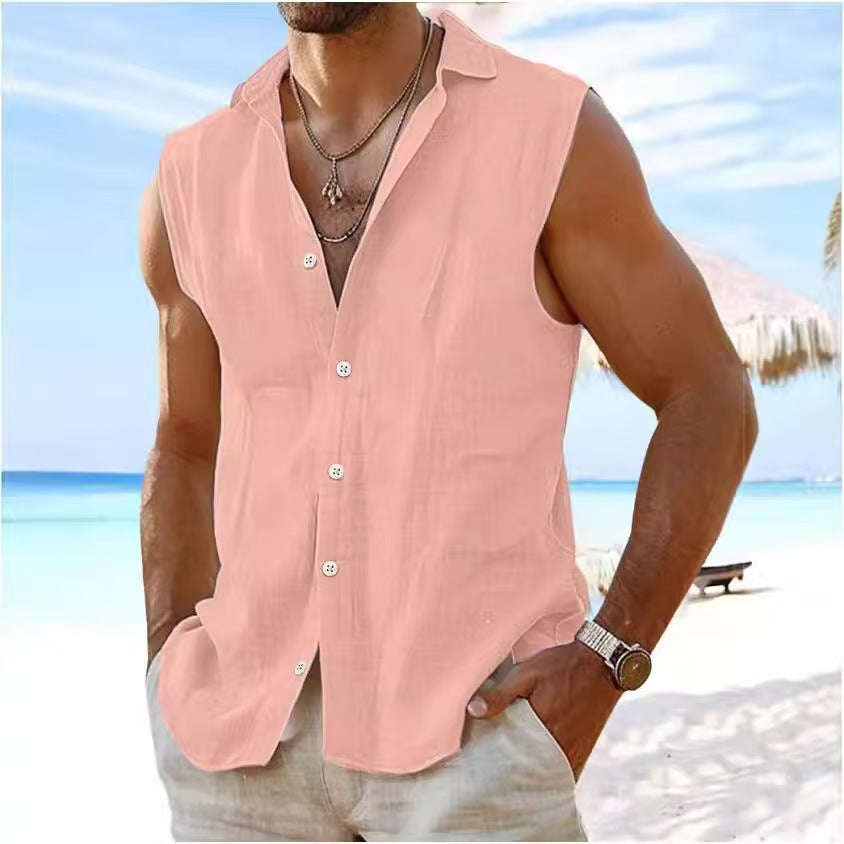 SLEEVELESS SHIRT FOR MEN