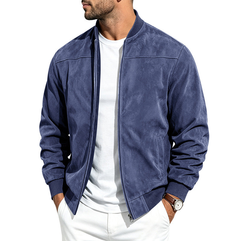 SUEDE BOMBER JACKET FOR MEN