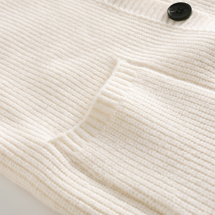 HOODED TEXTURED CARDIGAN FOR MEN