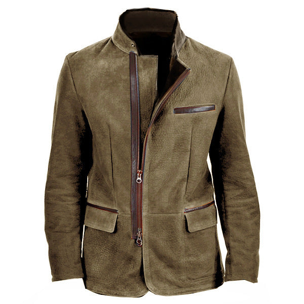 SUEDE FIELD JACKET FOR MEN