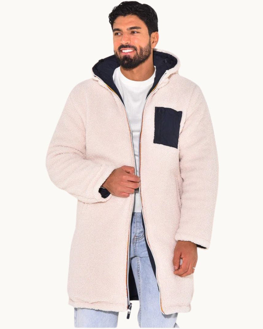 WENTWORTH LONDON | LONG WARM REVERSIBLE COAT FOR MEN