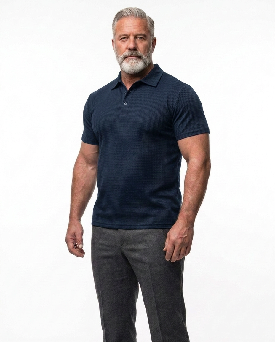 STRETCH KNIT TOP FOR MEN