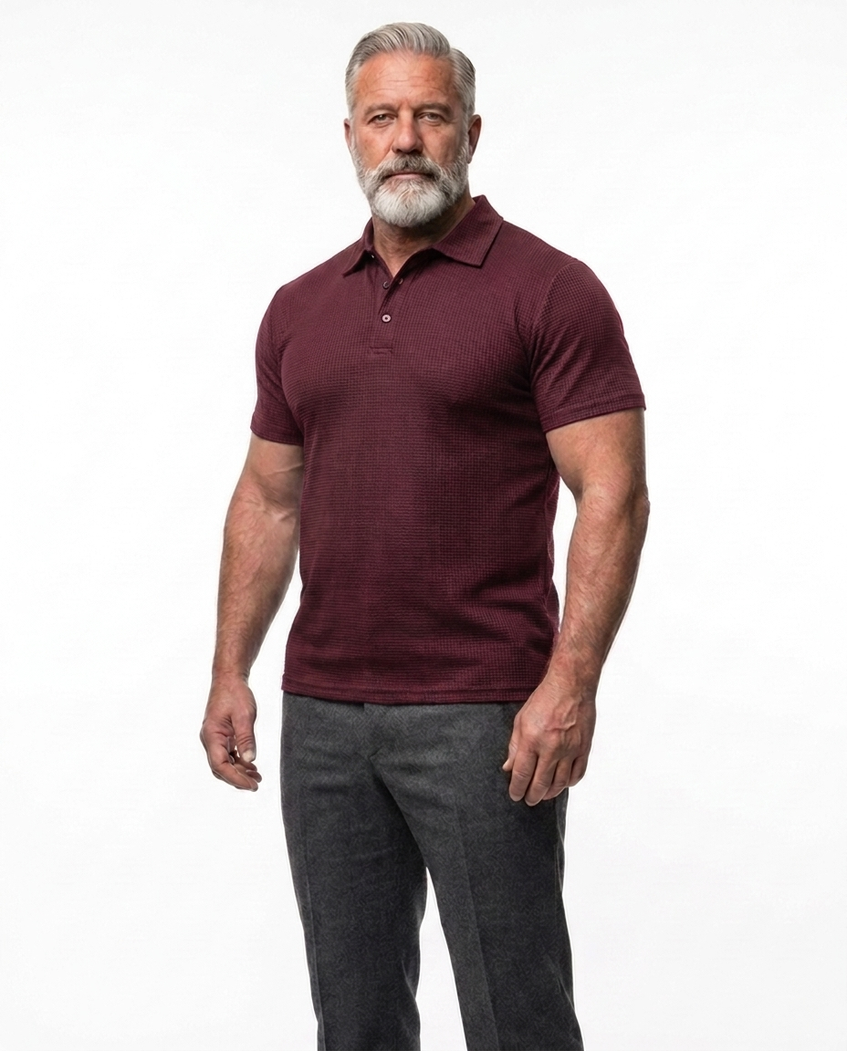 STRETCH KNIT TOP FOR MEN